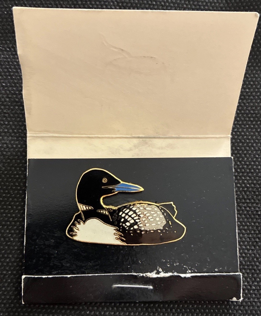 RARE 1987 Alaskan Artist WM Spear Champleve Enamel Pin Common Loon Beautiful Pin RARE 1987 Alaskan Artist WM Spear Champleve Enamel Pin Common Loon Beautiful Pin