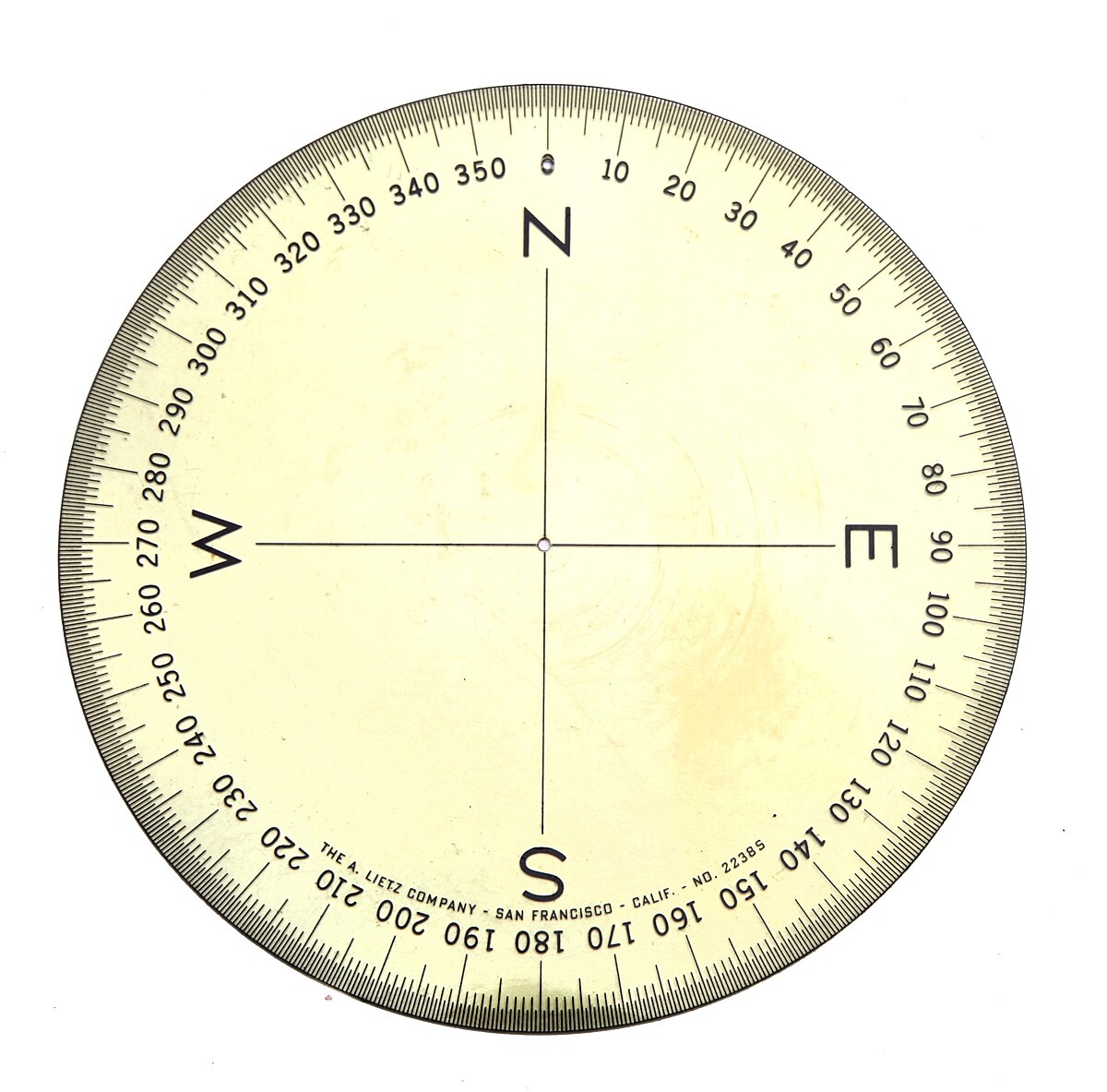 Vintage A. Lietz Company Circular Navigational Tool Vintage A. Lietz Company Circular Navigational Tool