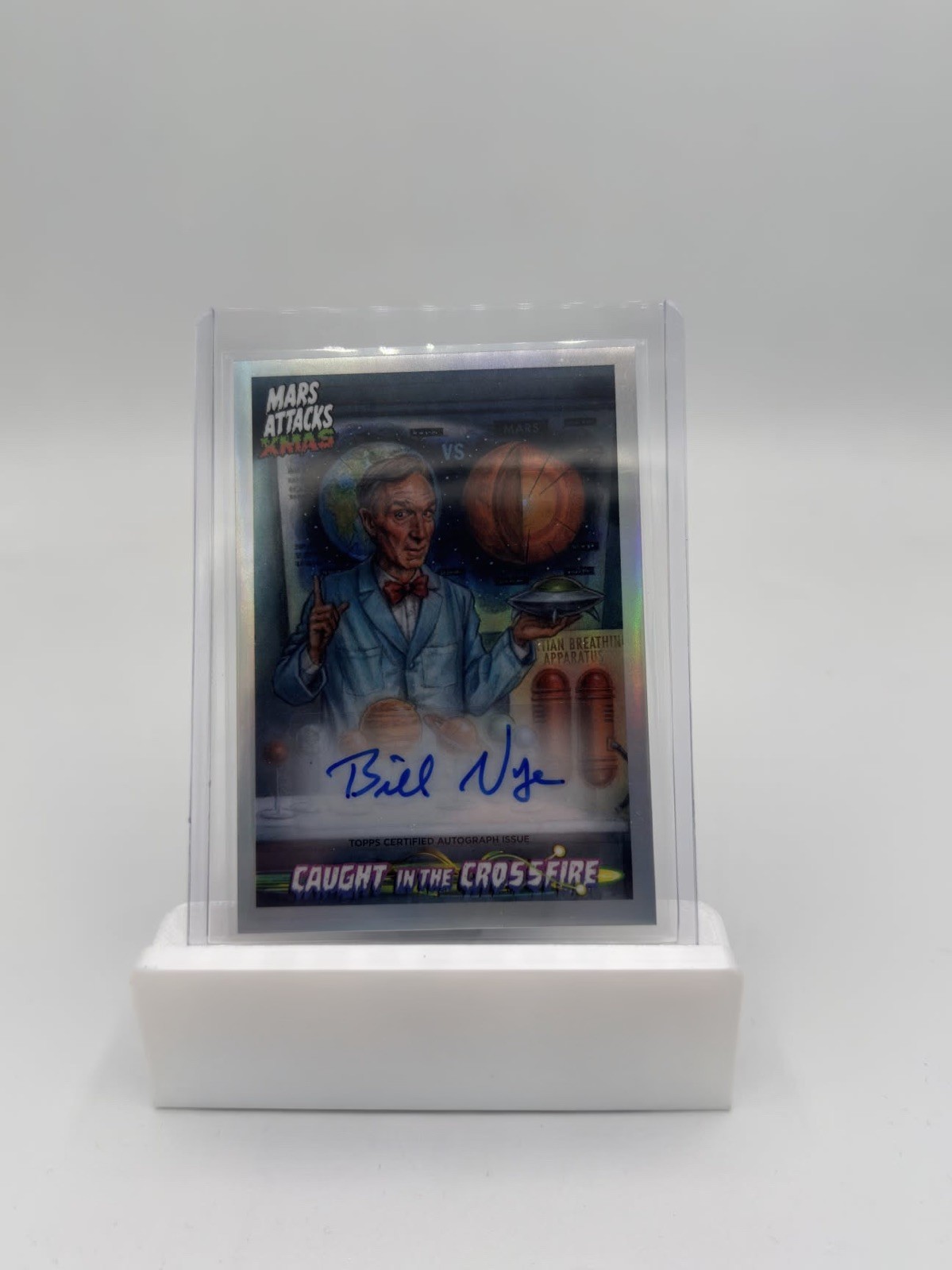 2026 Topps Mars Attack Xmas Bill Nye Auto Caught In The Crossfire 2026 Topps Mars Attack Xmas Bill Nye Auto Caught In The Crossfire