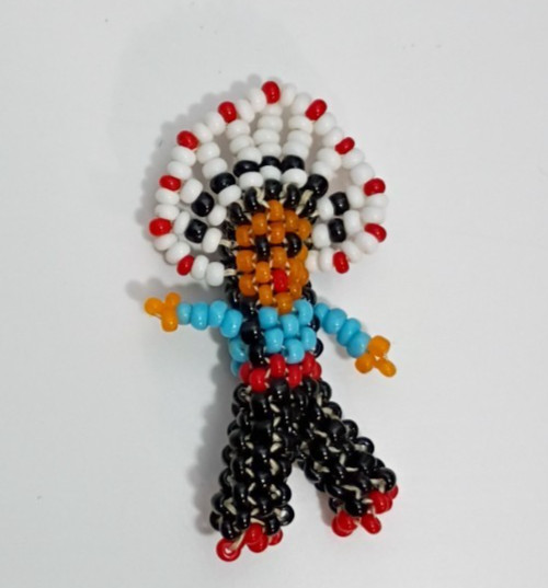 Vintage Native American Beaded Indian Chief Vintage Native American Beaded Indian Chief