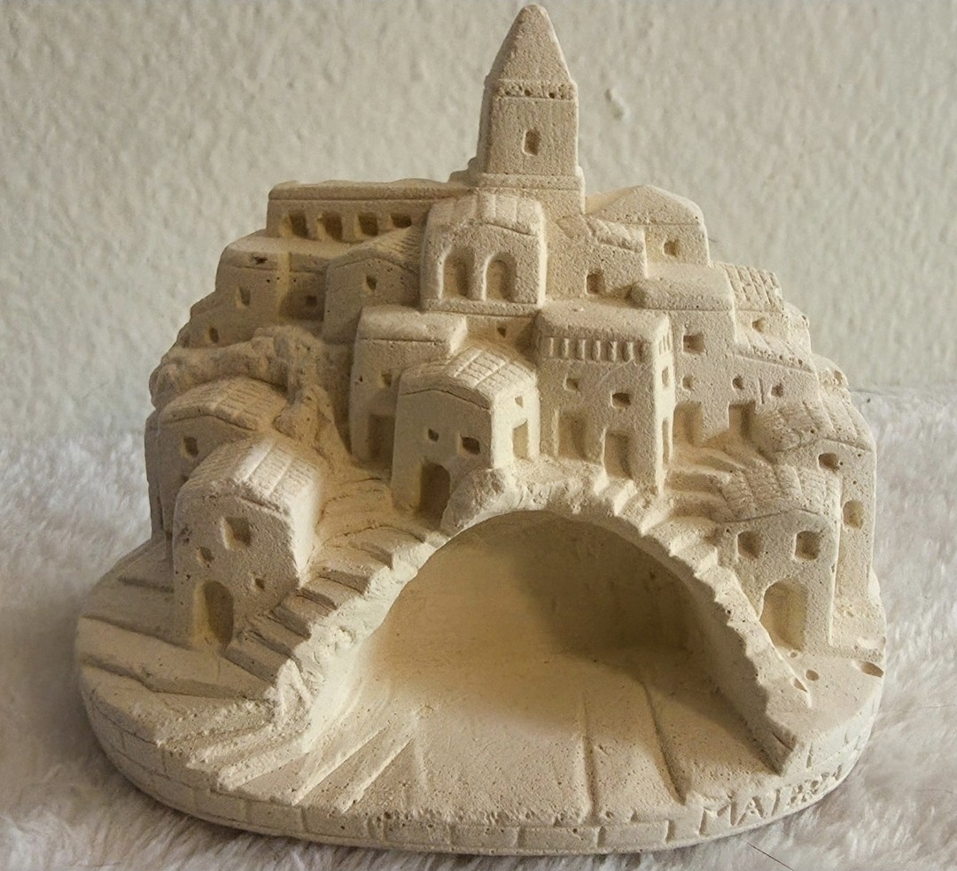 Vintage Matera Souvenir Sculpture. Made In Italy. Italian Scenery Vintage Matera Souvenir Sculpture. Made In Italy. Italian Scenery