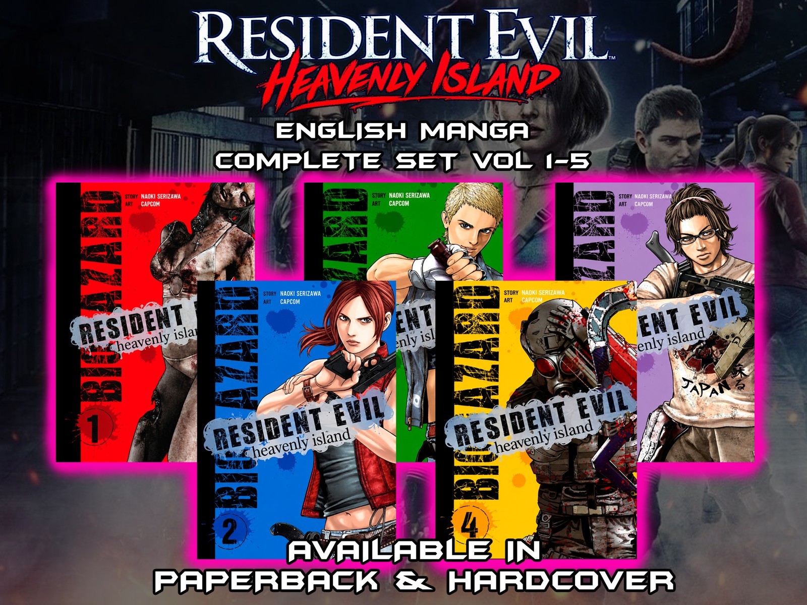 Resident Evil: Heavenly Island Complete Manga Set English | Paperback/Hardcover Resident Evil: Heavenly Island Complete Manga Set English | Paperback/Hardcover