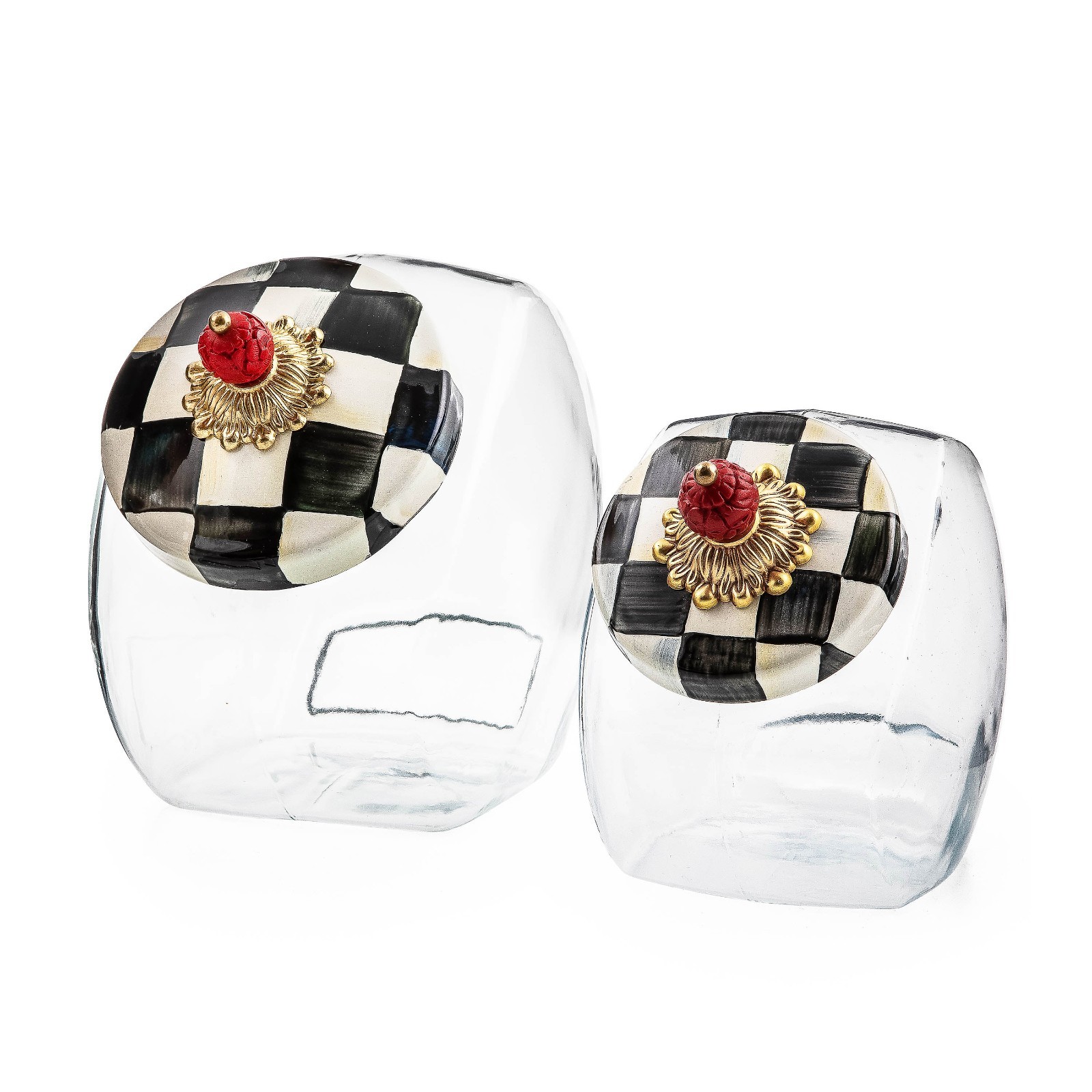 MacKenzie Childs Courtly Check Cookie Jar MacKenzie Childs Courtly Check Cookie Jar