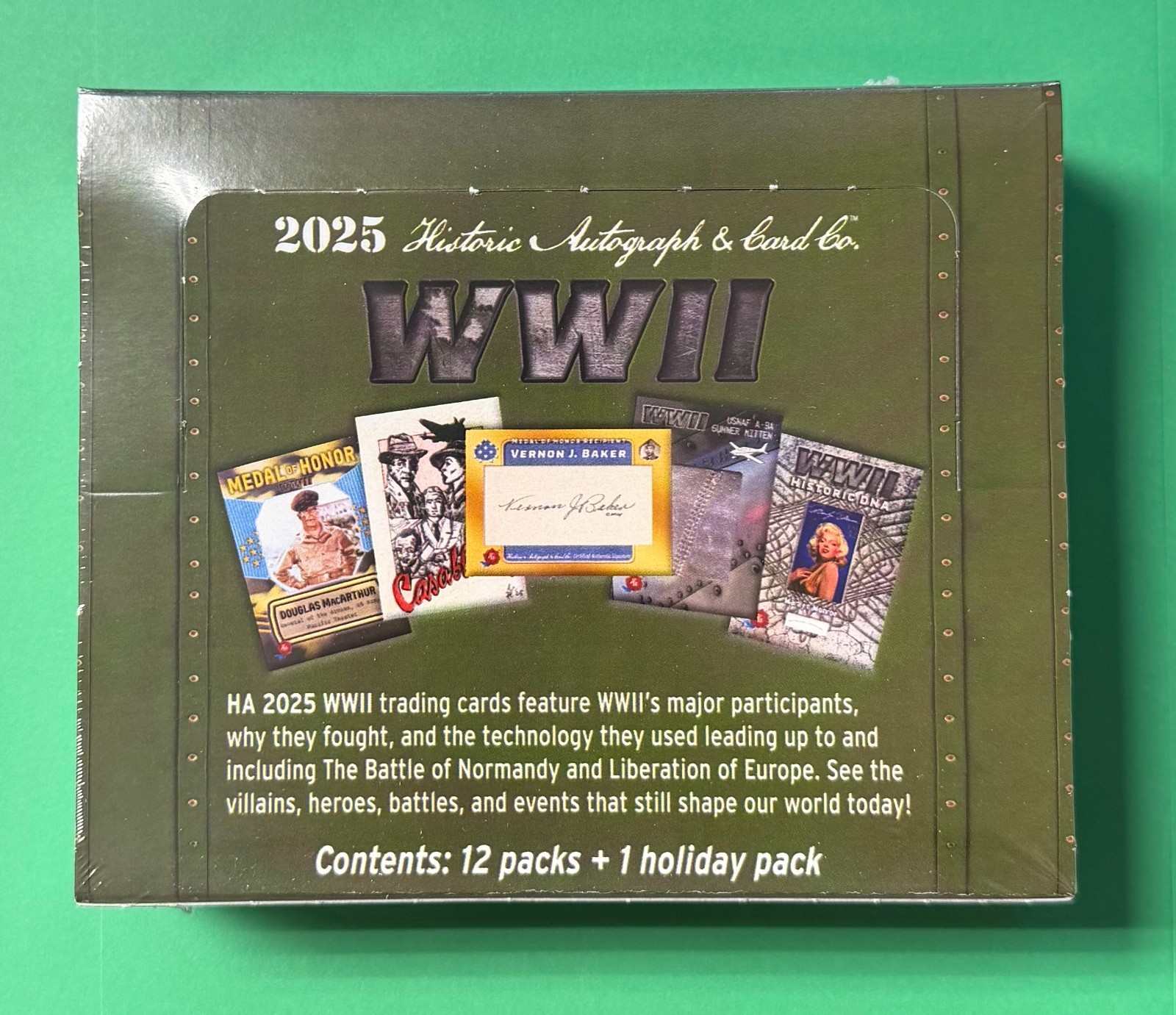 2025 HISTORIC AUTOGRAPHS WWII SEALED HOBBY BOX 2025 HISTORIC AUTOGRAPHS WWII SEALED HOBBY BOX