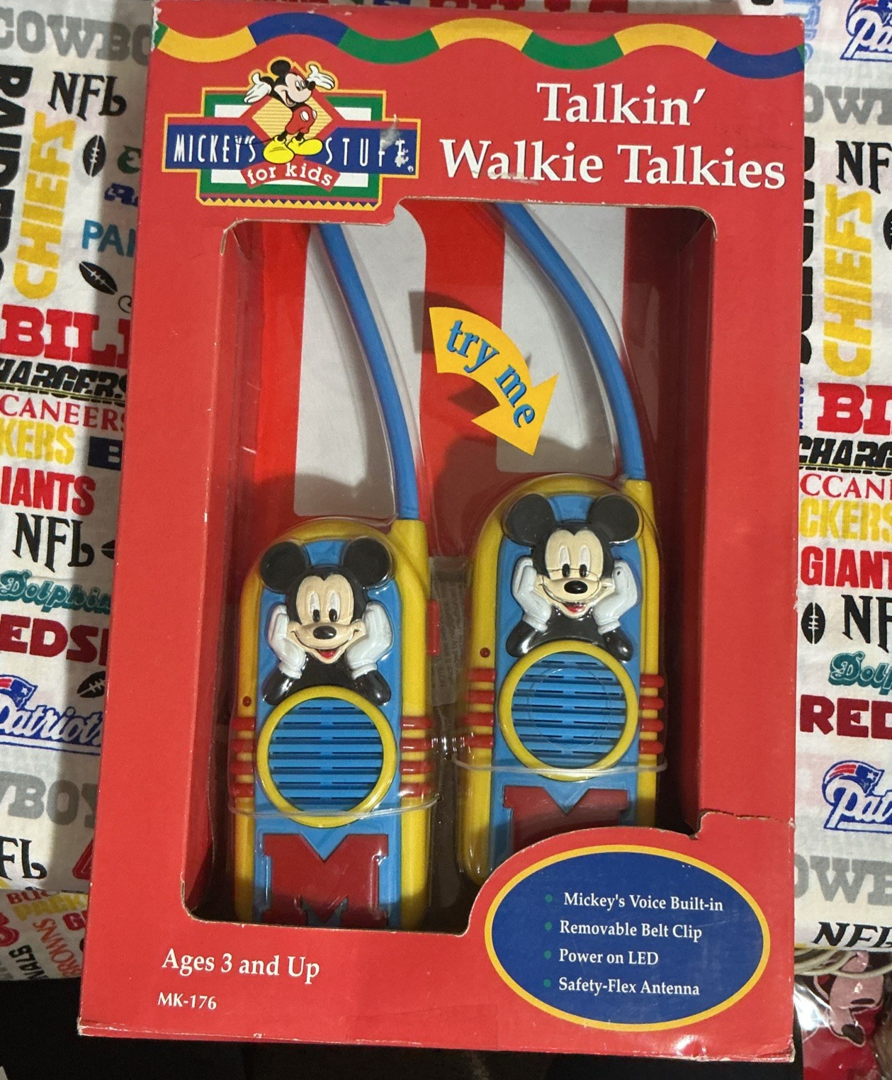 Vintage Disney Mickey's Stuff Mickey Mouse TALKIN' Walkie Talkies New Old Stock Vintage Disney Mickey's Stuff Mickey Mouse TALKIN' Walkie Talkies New Old Stock