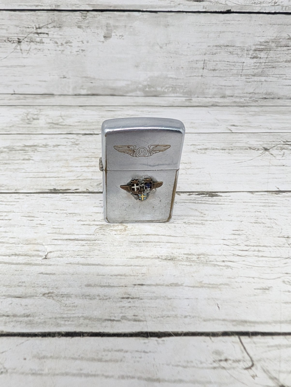 Vintage 38'-41' Zippo Lighter - Vietnam War Inscribed - W/ Map Scandinavian Vintage 38'-41' Zippo Lighter - Vietnam War Inscribed - W/ Map Scandinavian