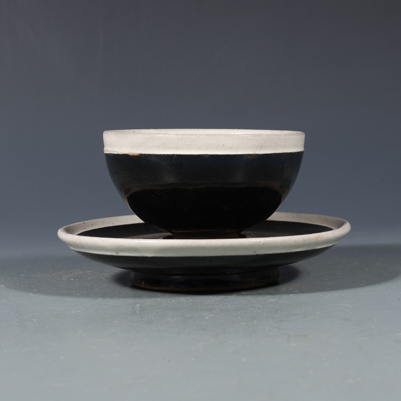 3.5" China Jingdezhen Song Cizhou Kiln Porcelain Cup Set 3.5" China Jingdezhen Song Cizhou Kiln Porcelain Cup Set