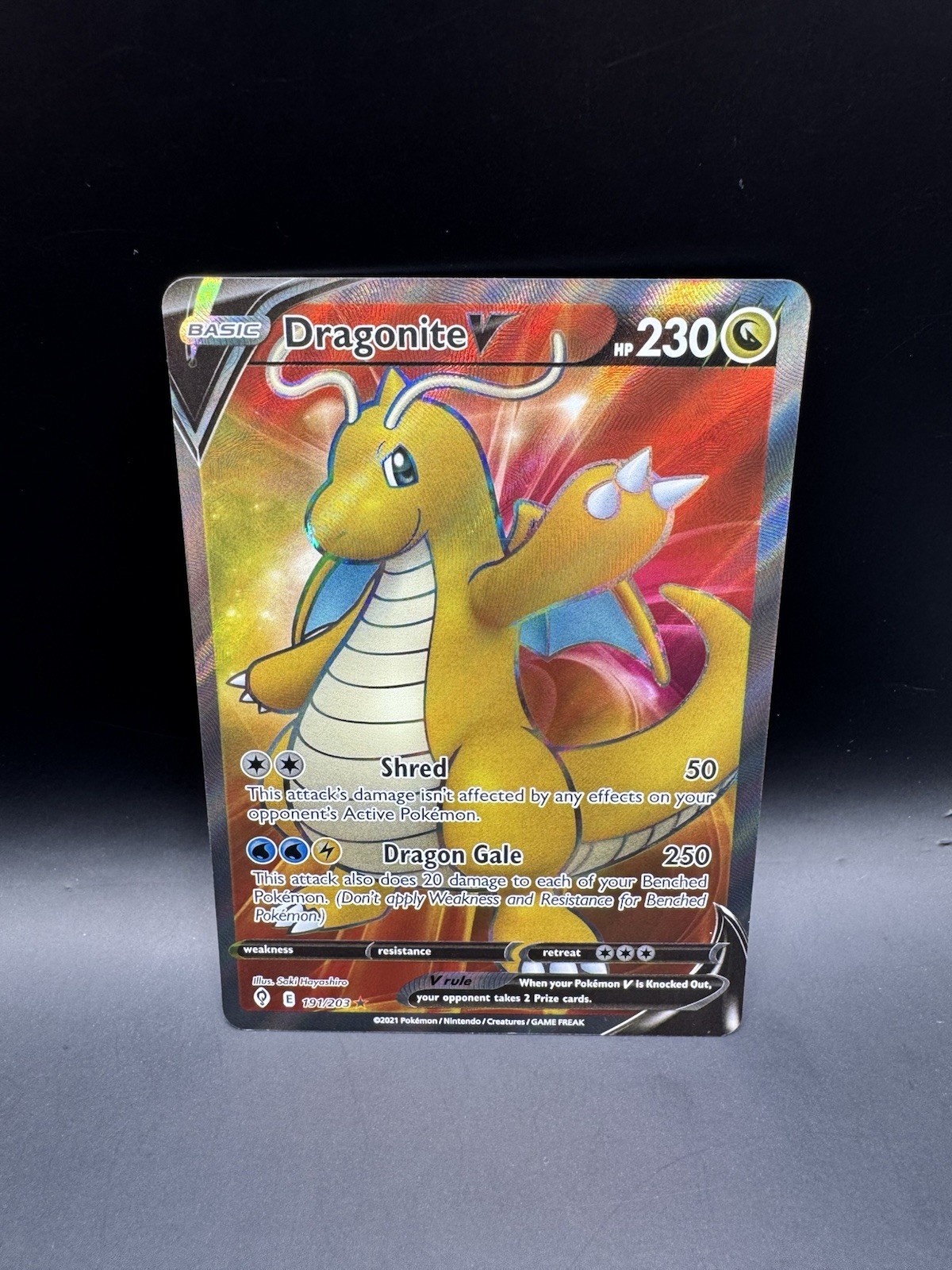 Dragonite V Evolving Skies NM