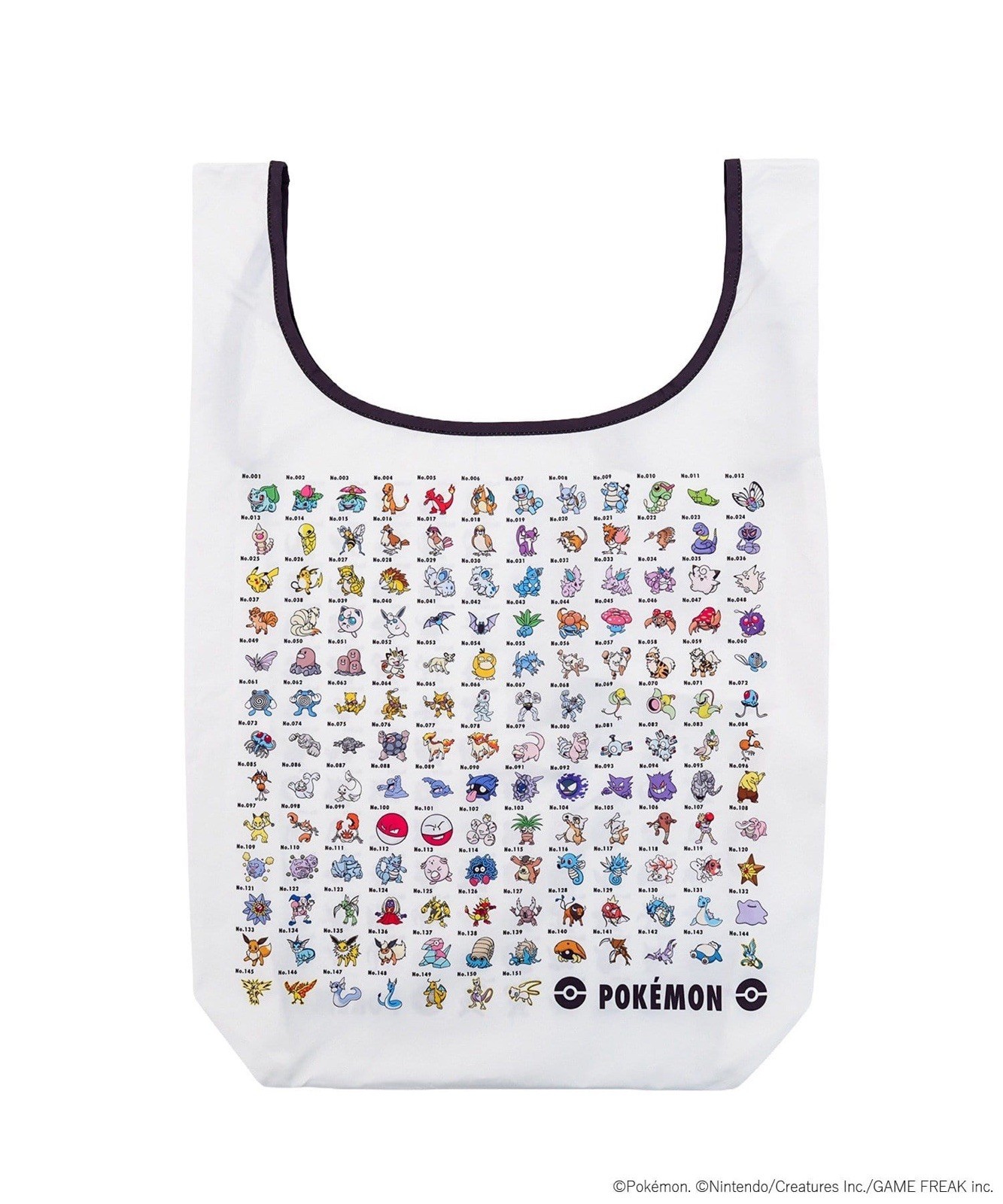 Pokemon 30th Anniversary 151 Original Pokemon Eco Tote Bag 3COINS Japan Pokemon 30th Anniversary 151 Original Pokemon Eco Tote Bag 3COINS Japan
