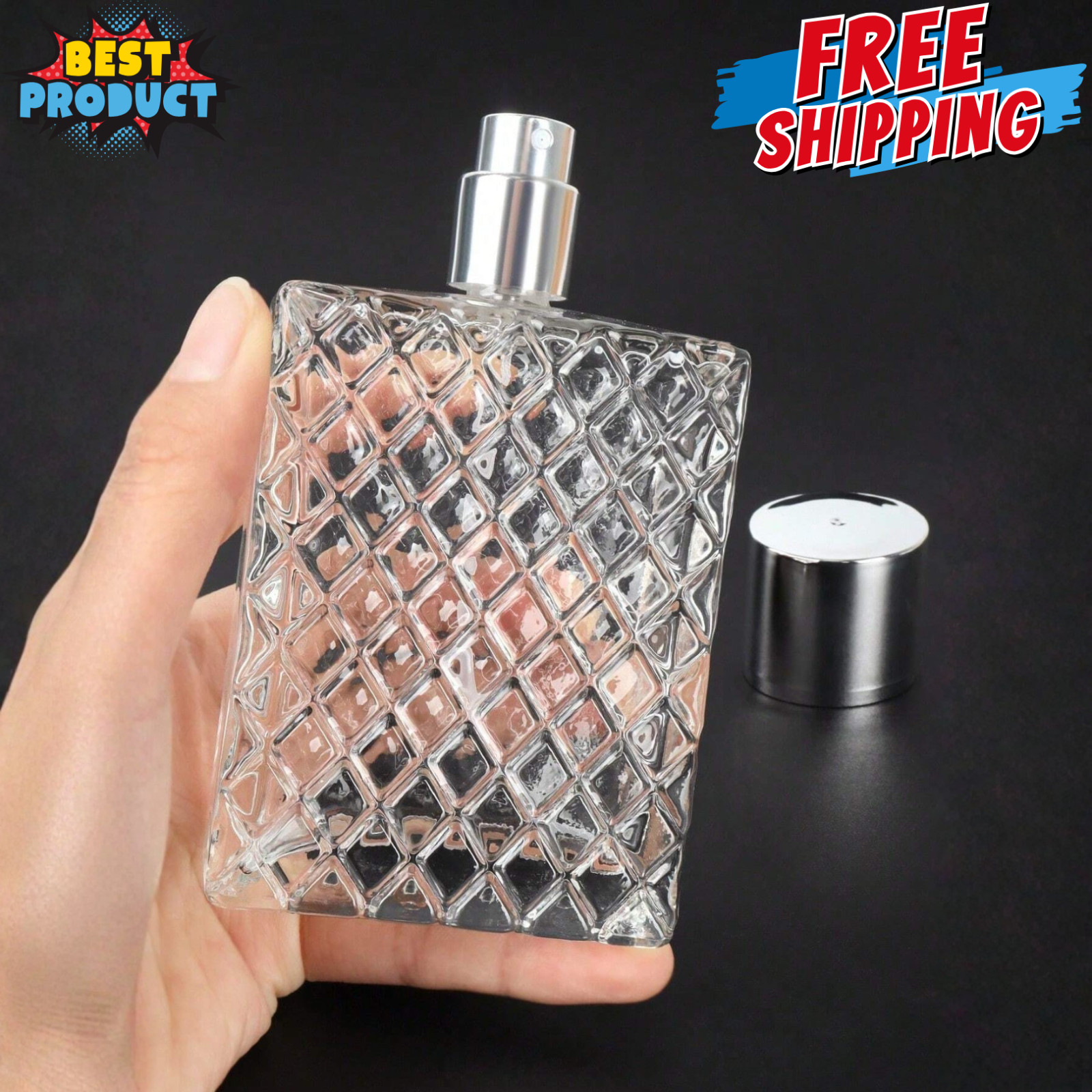 Glass Perfume Bottles Empty Refillable 100Ml /3.4Oz Atomizer Sprayer for Perfume Glass Perfume Bottles Empty Refillable 100Ml /3.4Oz Atomizer Sprayer for Perfume