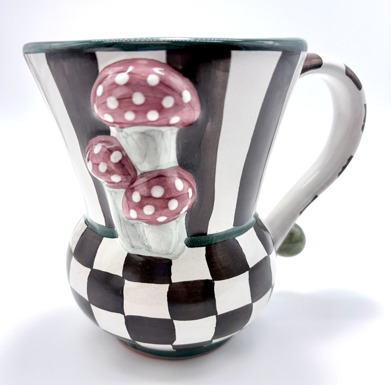 Mackenzie Childs Collectors Series Mug October Edition Toadstool Mushroom New Mackenzie Childs Collectors Series Mug October Edition Toadstool Mushroom New