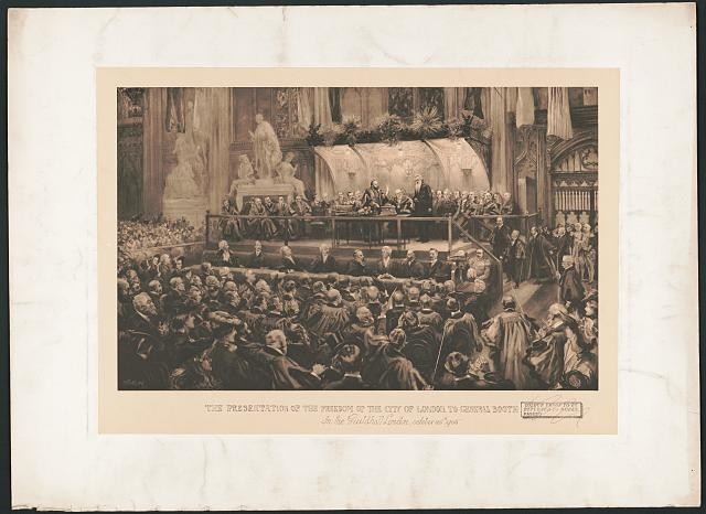 Photo:London England 1890s General Booth Freedom of the City Presentation Photo:London England 1890s General Booth Freedom of the City Presentation