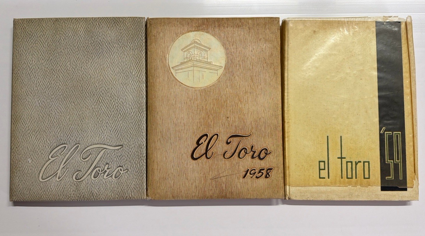 Vintage yearbooks: El Toro Kingsville Texas 1957-1958-1959