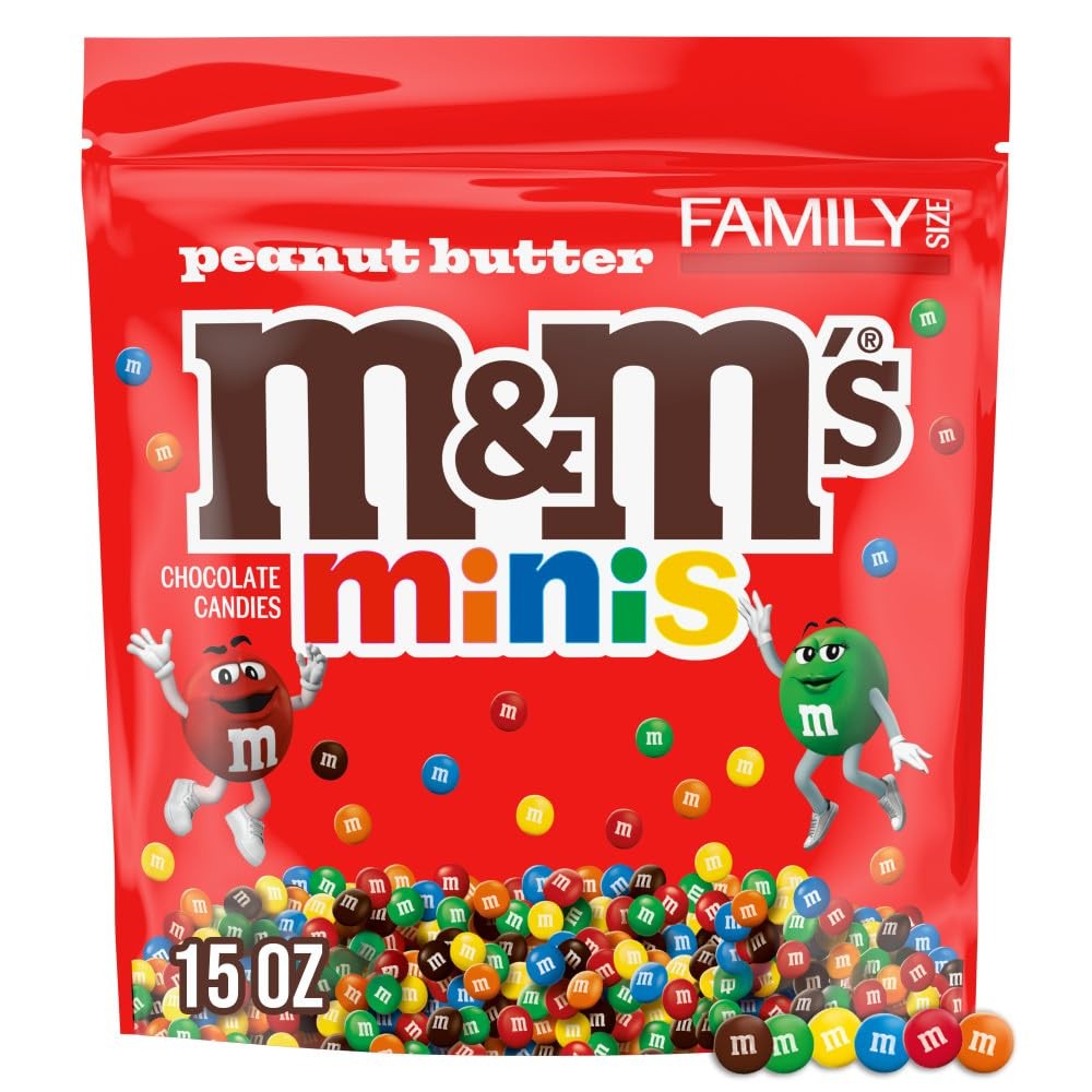 M&M'S MINIS Peanut Butter Milk Chocolate Summer Candy Bulk Full Size 