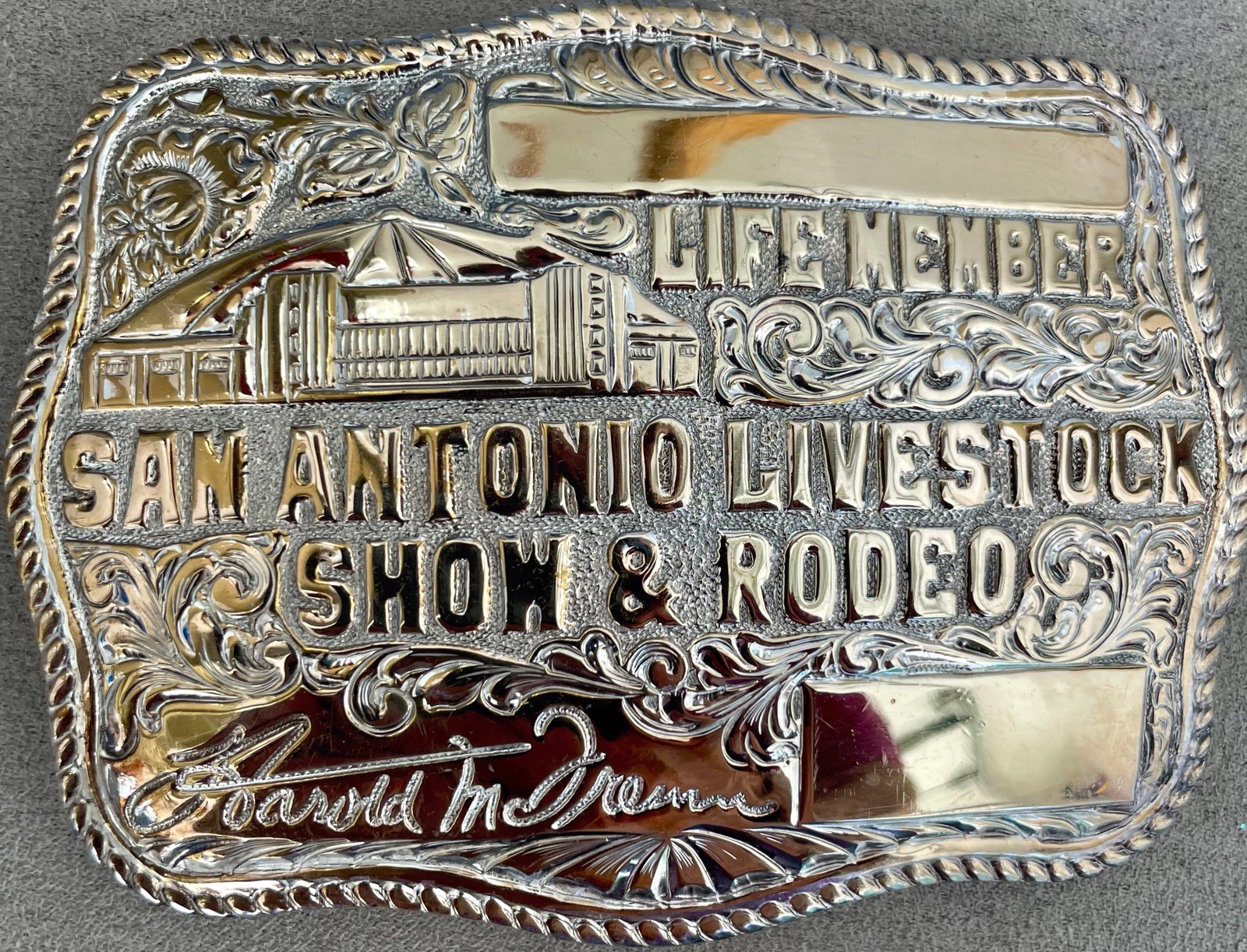 Rare VTG Crumrine El Arturo San Antonio Rodeo Lifetime Member Western Buckle Rare VTG Crumrine El Arturo San Antonio Rodeo Lifetime Member Western Buckle