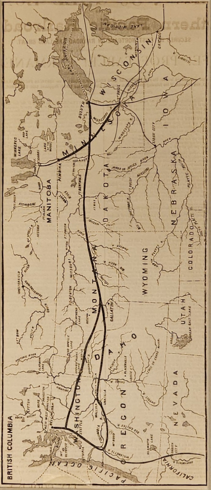 1870 Northern Pacific Railroad 7-30 Gold Loan Broadside & Map Jay Cooke 1870 Northern Pacific Railroad 7-30 Gold Loan Broadside & Map Jay Cooke