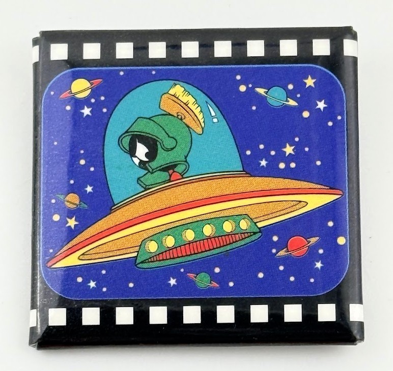 Vtg 1993 Marvin The Martian Promo Movie Pin Back Button Badge Looney Tunes Vtg 1993 Marvin The Martian Promo Movie Pin Back Button Badge Looney Tunes