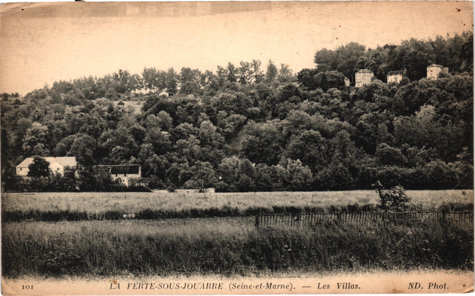 FRANCE La Ferté-sous-Jouarre, Marne River Mansions Villas c1920 Postcard