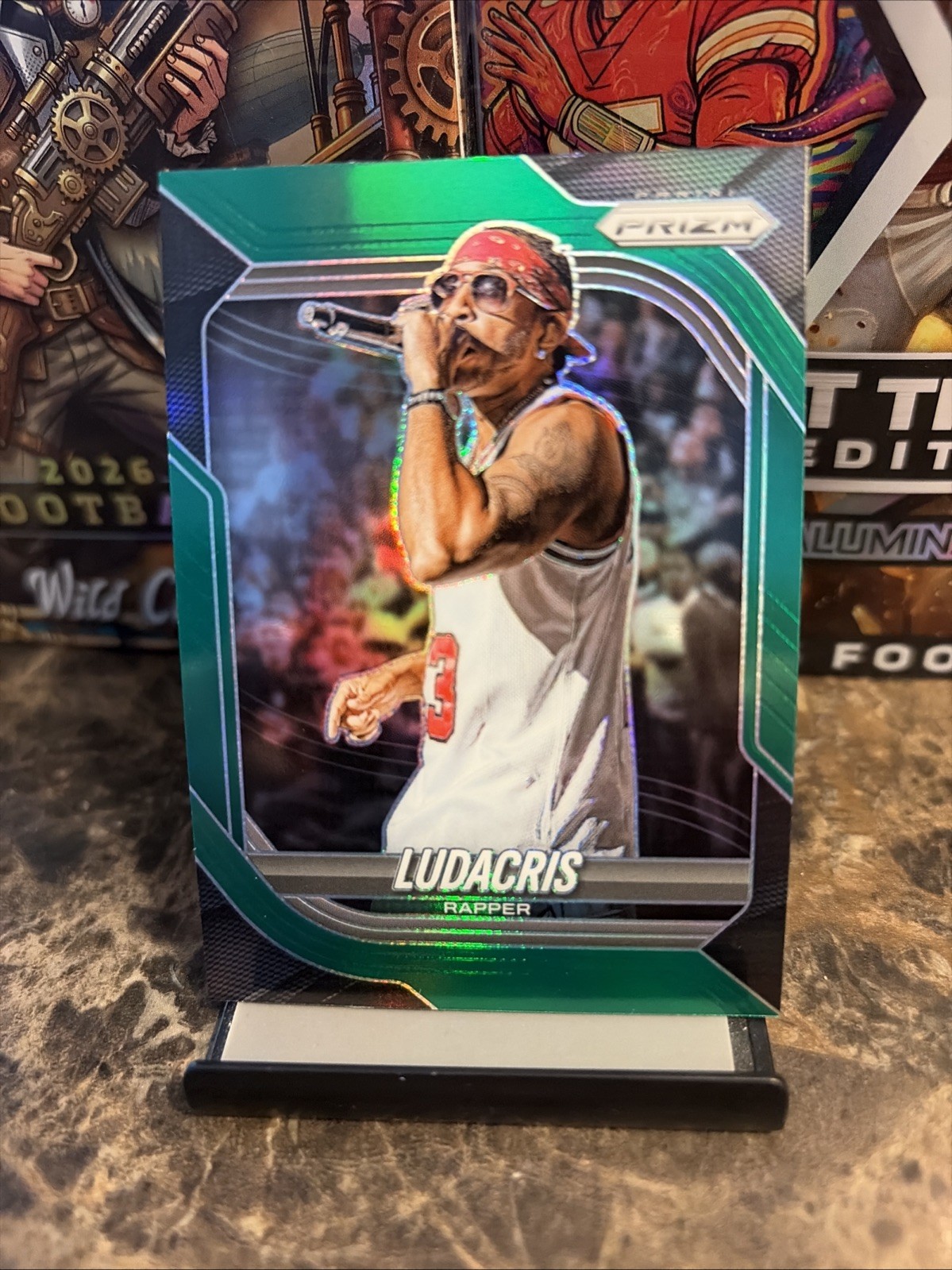 2025-26 Panini Prizm Basketball Ludacris Green Holo Parallel #136