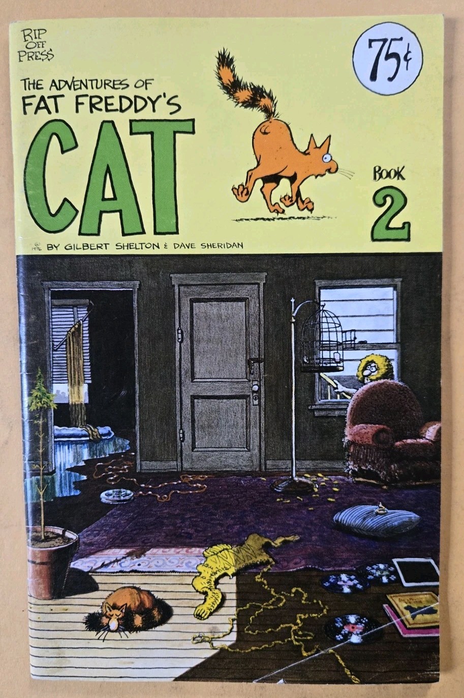 Adventures Of Fat Freddy's Cat #2 1st Printing Rip Off Press 1977 Adventures Of Fat Freddy's Cat #2 1st Printing Rip Off Press 1977