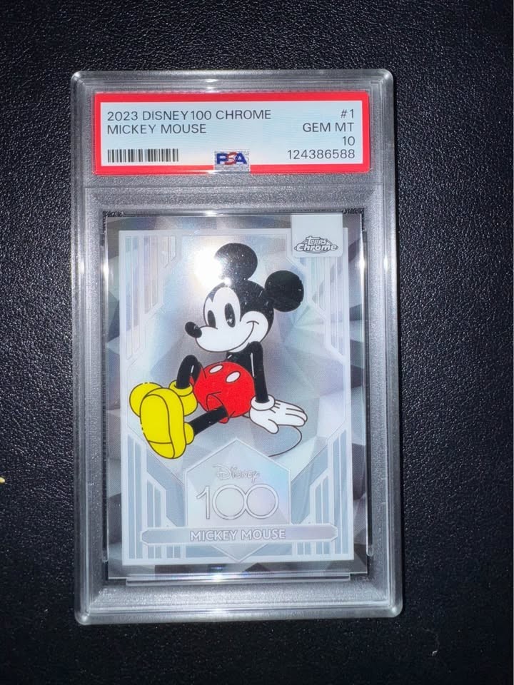 2023 Topps Chrome Disney 100 Mickey Mouse PSA 10 #1 GEM MINT 2023 Topps Chrome Disney 100 Mickey Mouse PSA 10 #1 GEM MINT