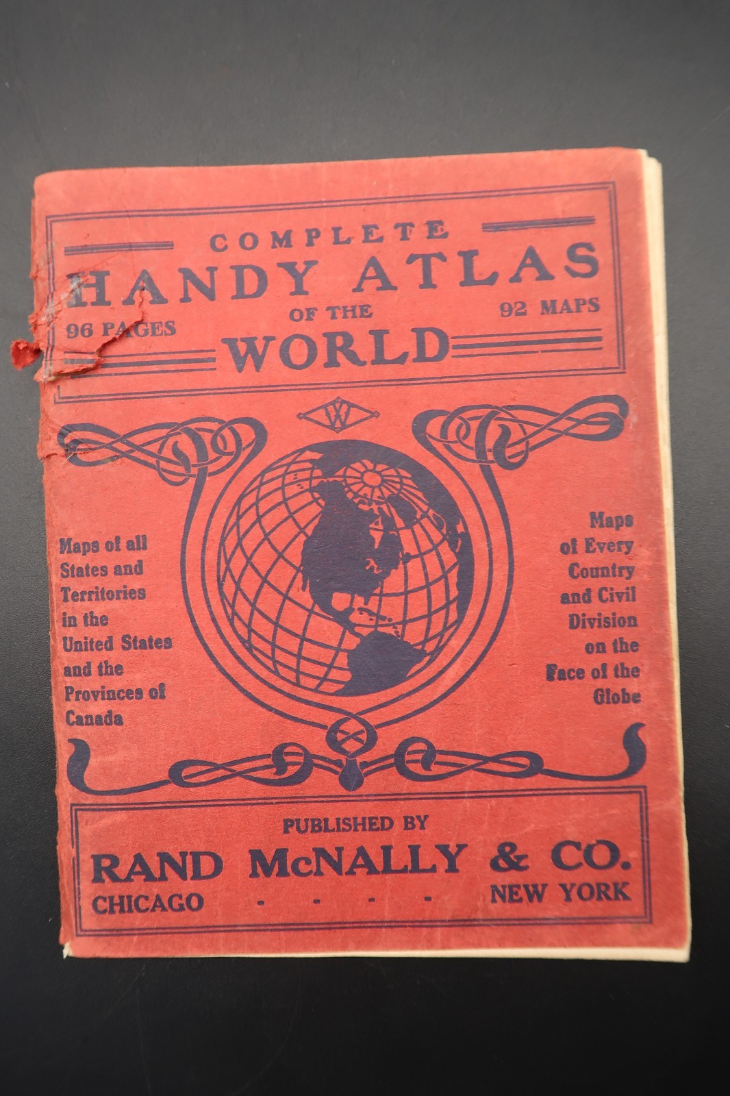 Antique Rand McNally Complete Handy Atlas of the World 1917 Beautiful Maps Antique Rand McNally Complete Handy Atlas of the World 1917 Beautiful Maps