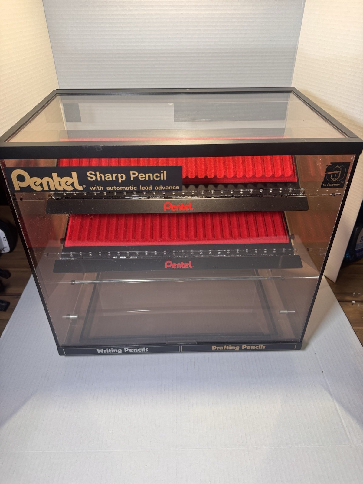 Rare Vintage Store Pentel Sharp Pencil Display Case Rare Vintage Store Pentel Sharp Pencil Display Case