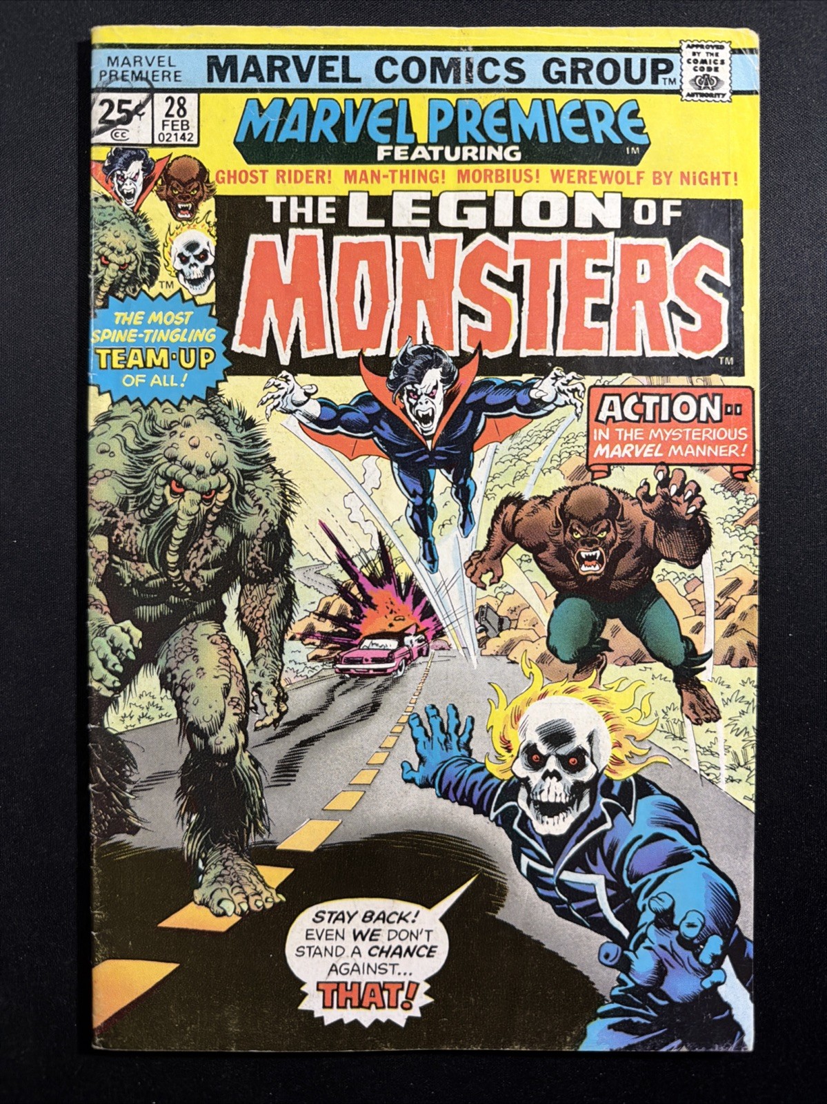 MARVEL PREMIERE #28 1976 Marvel Comics The Legion of Monsters VG- *A1 MARVEL PREMIERE #28 1976 Marvel Comics The Legion of Monsters VG- *A1