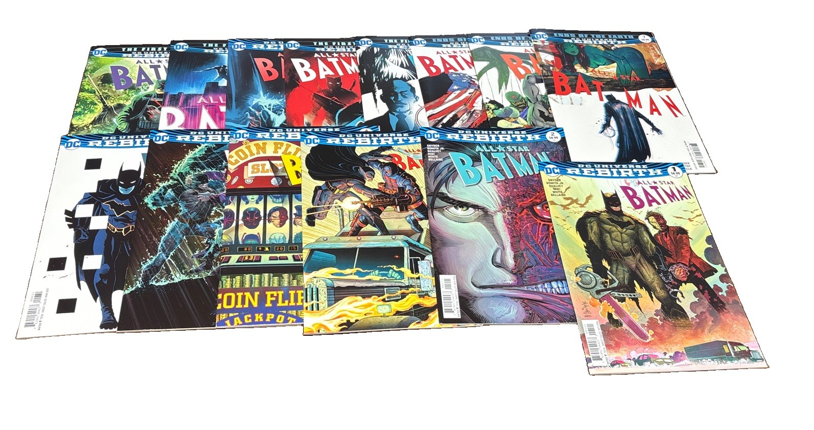 All-Star Batman #1-14, Complete Series (lot of 14) (Snyder/Romita Jr.) All-Star Batman #1-14, Complete Series (lot of 14) (Snyder/Romita Jr.)