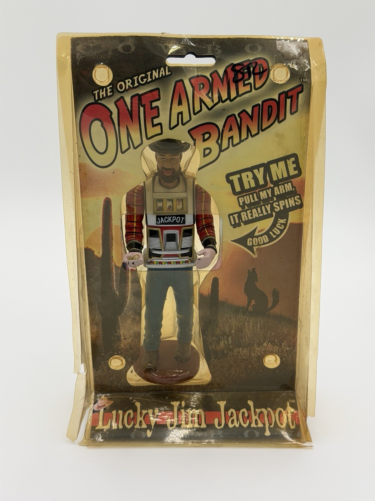 VINTAGE THE ORIGINAL ONE ARMED BANDIT LUCKY JIM JACKPOT TOY DOLL CASINO NEW VINTAGE THE ORIGINAL ONE ARMED BANDIT LUCKY JIM JACKPOT TOY DOLL CASINO NEW