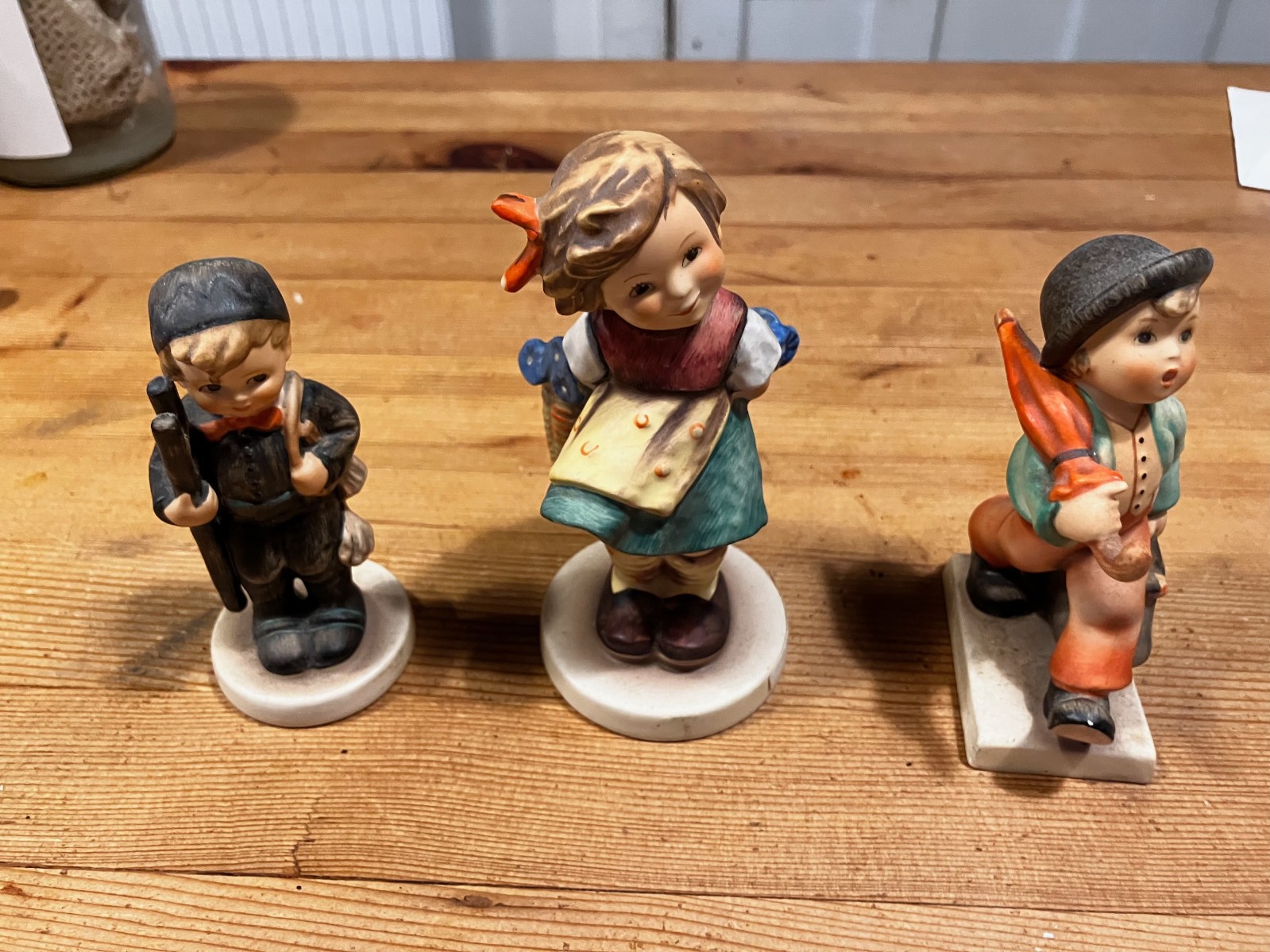 Goebel Hummel #377 "Bashful", #12 2/0 "Chimney sweep", #11 2/0 "Wanderer" Goebel Hummel #377 "Bashful", #12 2/0 "Chimney sweep", #11 2/0 "Wanderer"