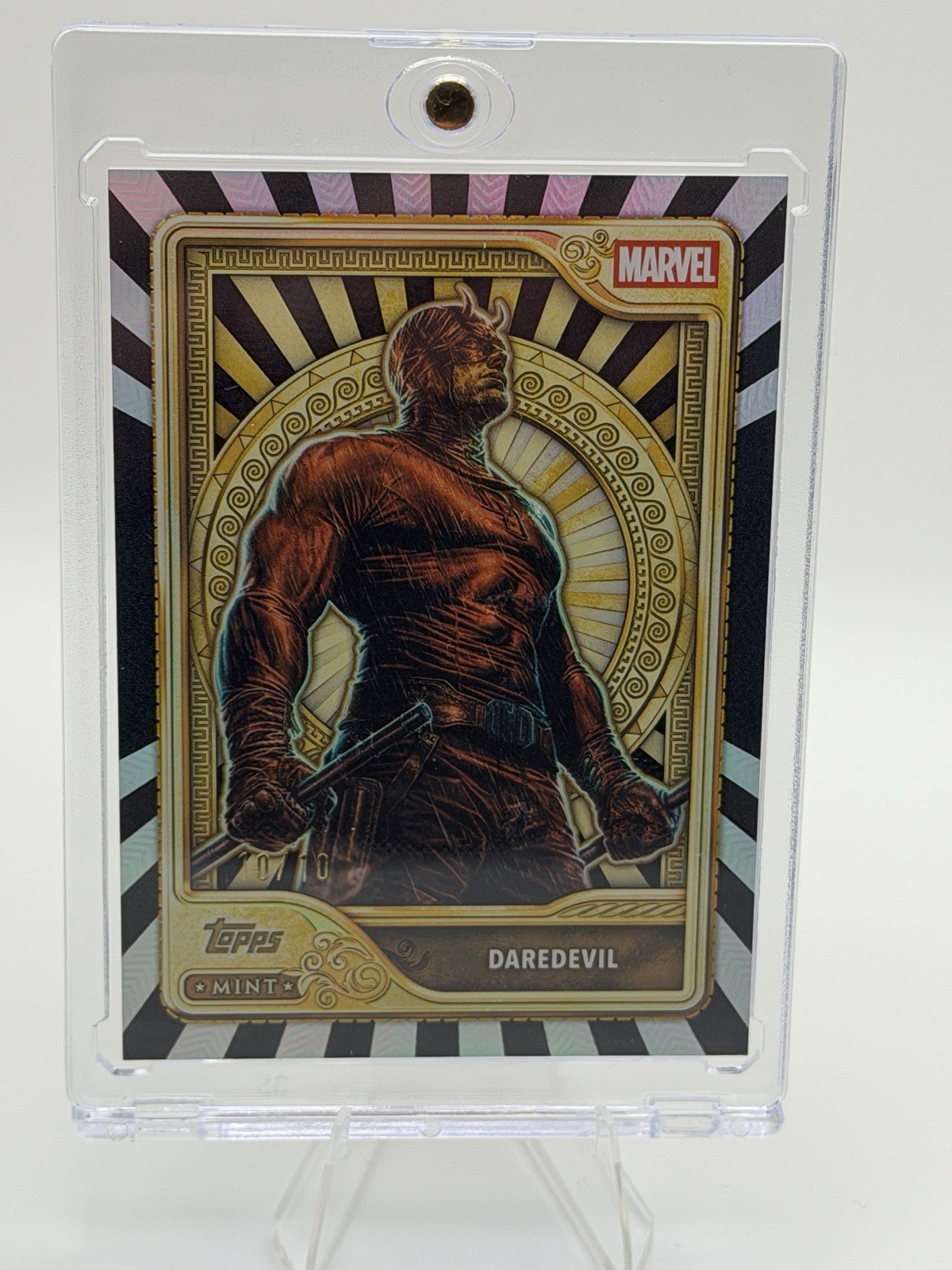 2026 Topps Mint Marvel Daredevil Black Chrome Gold Tier 10/10 2026 Topps Mint Marvel Daredevil Black Chrome Gold Tier 10/10