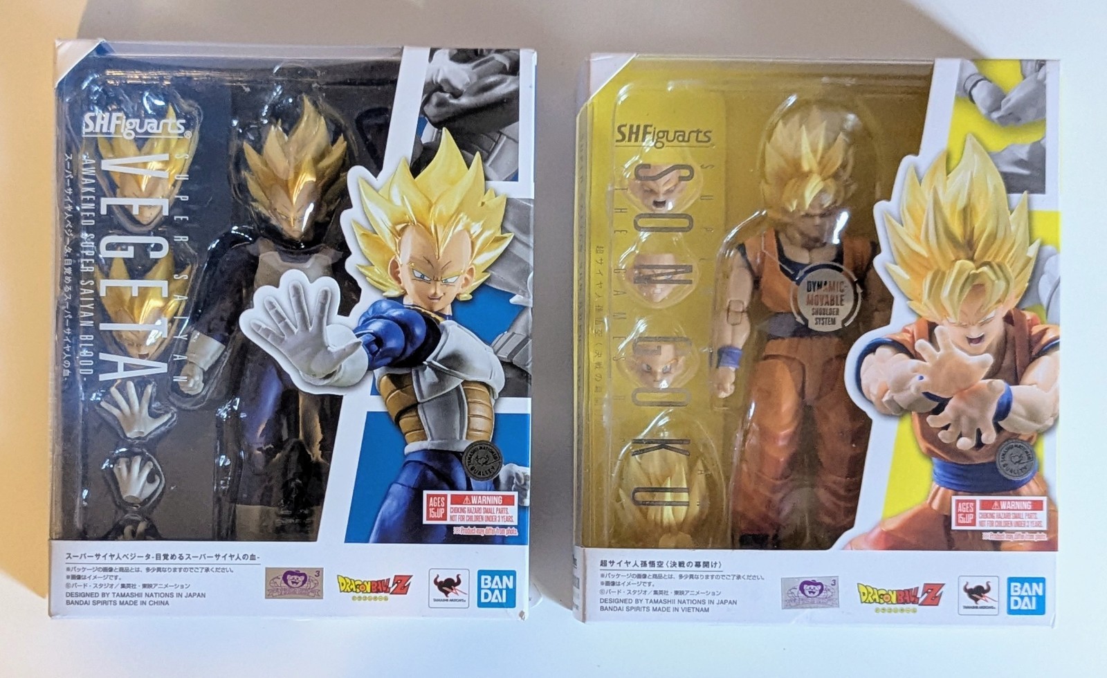Bandai SH Figuarts Dragonball Z Son Goku and Vegeta Open Box Complete - Read Bandai SH Figuarts Dragonball Z Son Goku and Vegeta Open Box Complete - Read