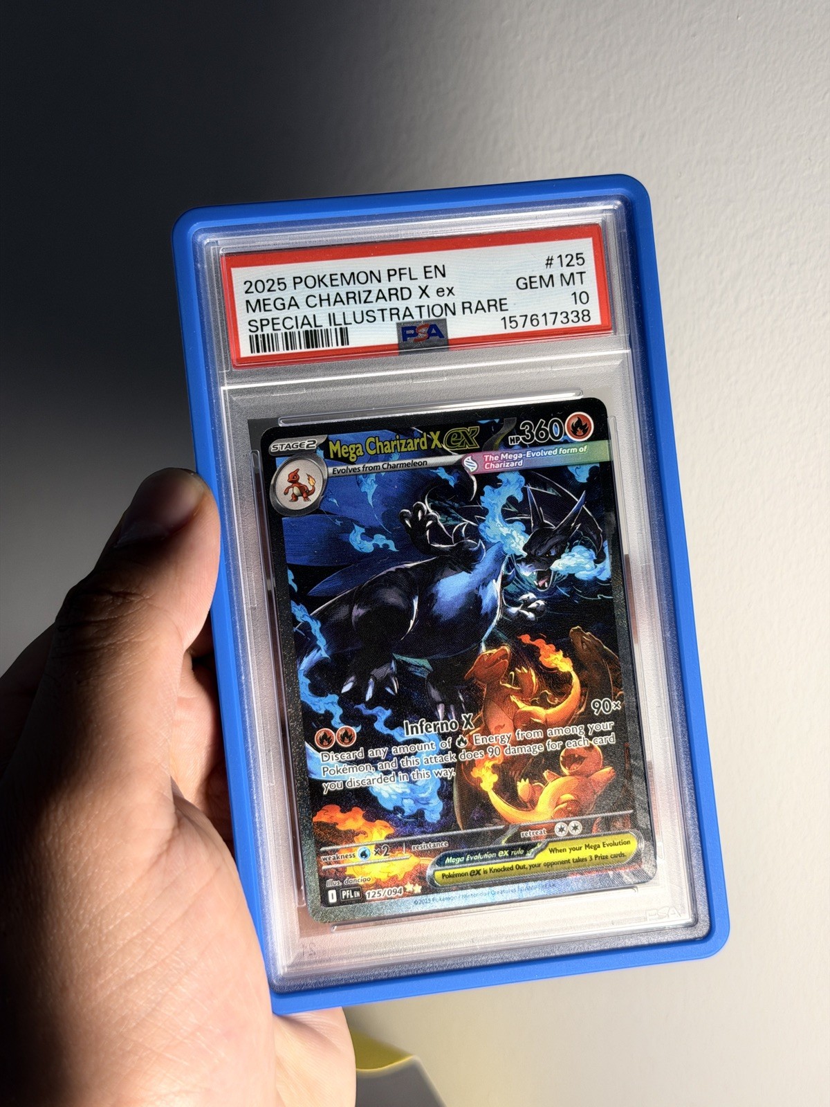 2025 POKEMON PFL EN-PHANTASMAL FLAMES #125 MEGA CHARIZARD X EX PSA 10 2025 POKEMON PFL EN-PHANTASMAL FLAMES #125 MEGA CHARIZARD X EX PSA 10