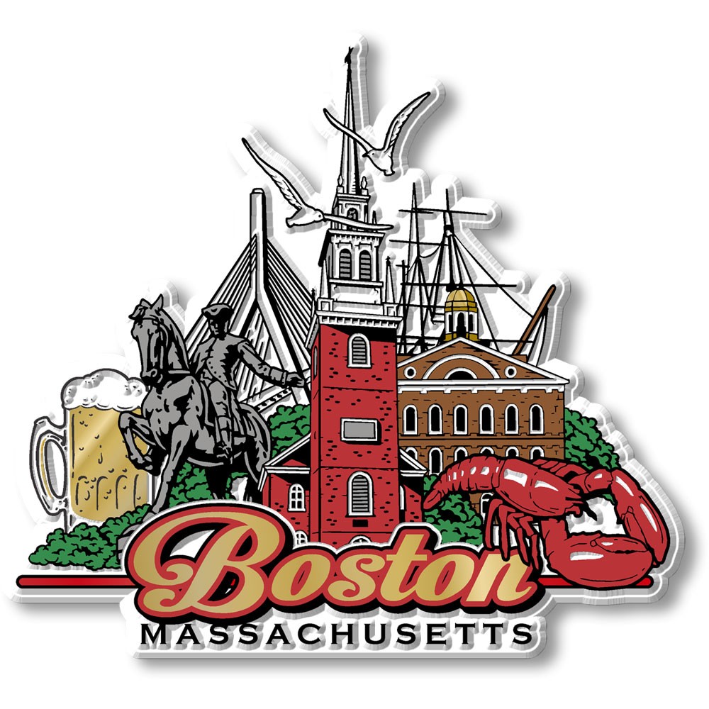 Boston City Magnet by Classic Magnets Boston City Magnet by Classic Magnets