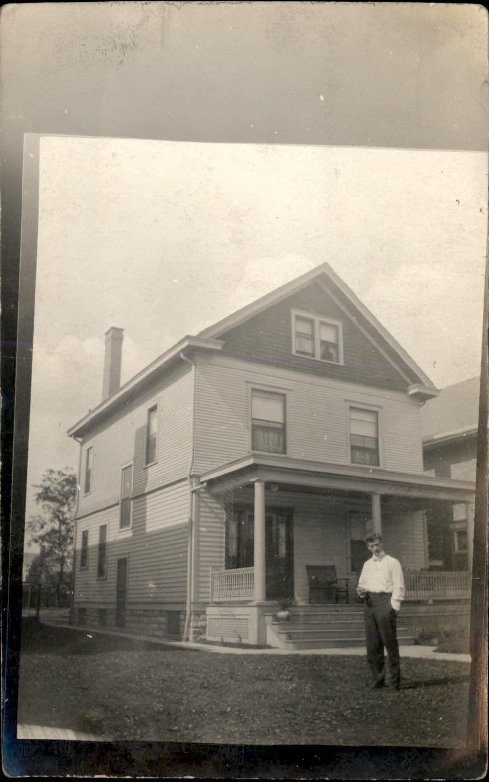 Norwood Ohio OH House Portrait c1900s-10s Real Photo Vintage Postcard bhn Norwood Ohio OH House Portrait c1900s-10s Real Photo Vintage Postcard bhn