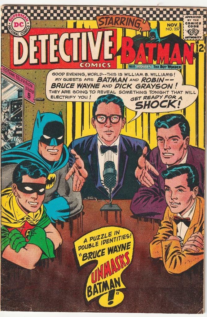 Silver Age Batman's Detective Comics Issue # 357 1966 Fair Condition Silver Age Batman's Detective Comics Issue # 357 1966 Fair Condition