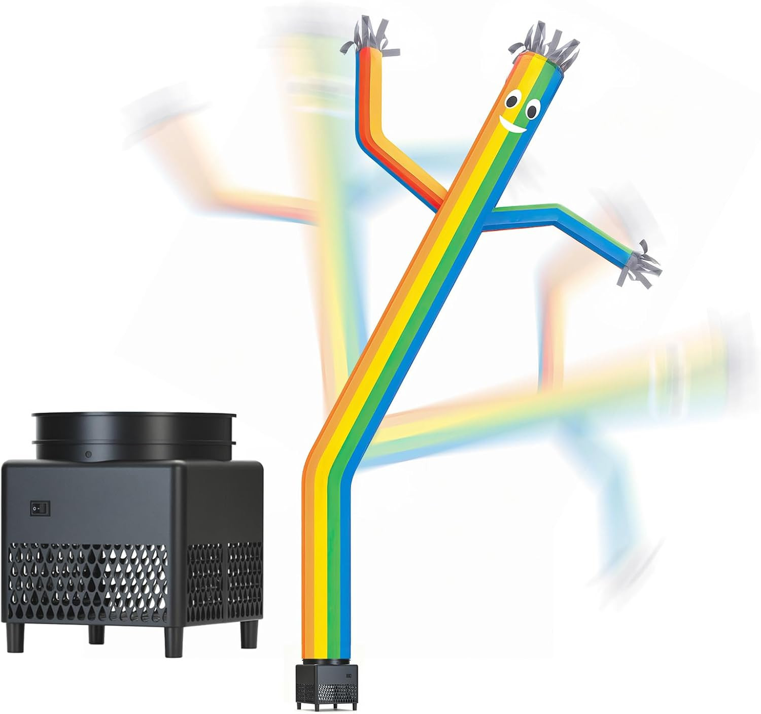 6Ft Rainbow Inflatable Tube Dancing Man with Blower 6Ft Rainbow Inflatable Tube Dancing Man with Blower
