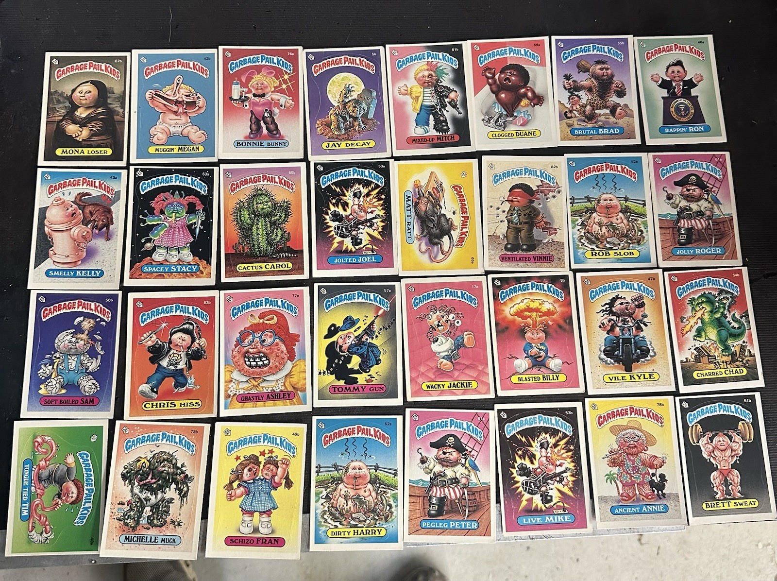 Original Owner LOT 32 VINTAGE ORIGINAL 1985 GARBAGE PAIL KIDS GPK