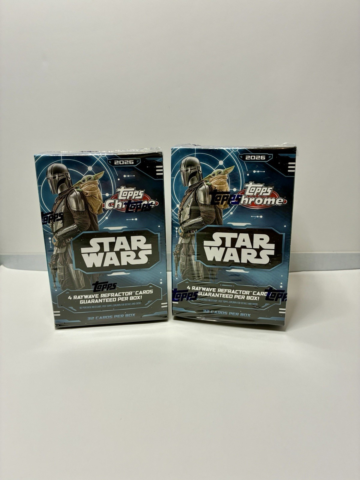 Topps 2026 Chrome Star Wars Lot of 2 value, blasters factory sealed  Topps 2026 Chrome Star Wars Lot of 2 value, blasters factory sealed 