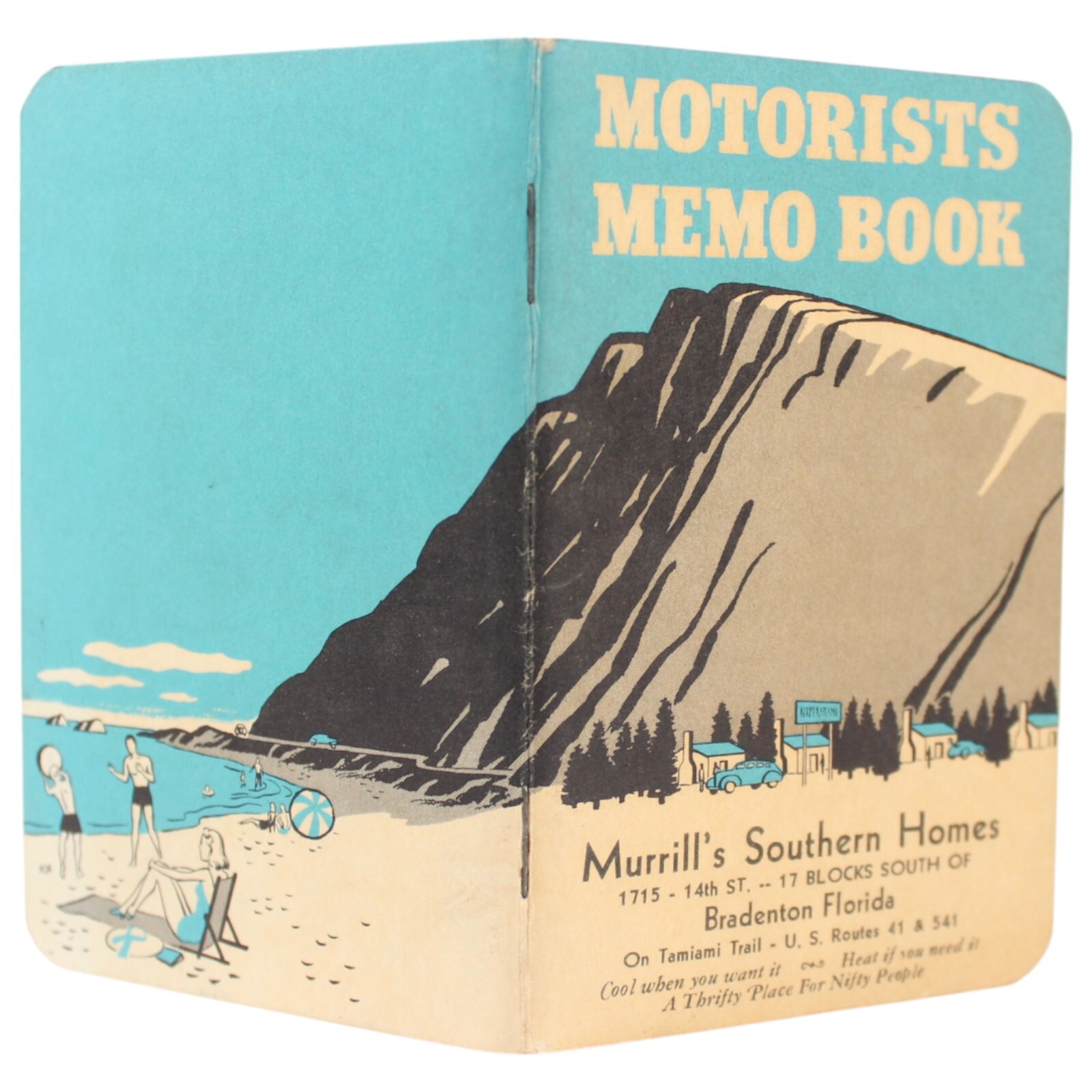 1941 Bradenton Florida Murrill's Real Estate Advertising Memo Book WWII Era 1941 Bradenton Florida Murrill's Real Estate Advertising Memo Book WWII Era