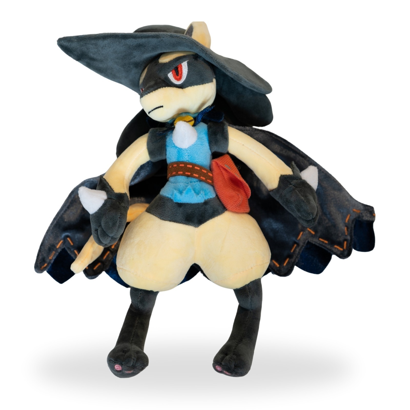 Pokemon Shining Lucario Plush Toy 12" Costume W/ Cape Hat & Pouch Collectible Pokemon Shining Lucario Plush Toy 12" Costume W/ Cape Hat & Pouch Collectible