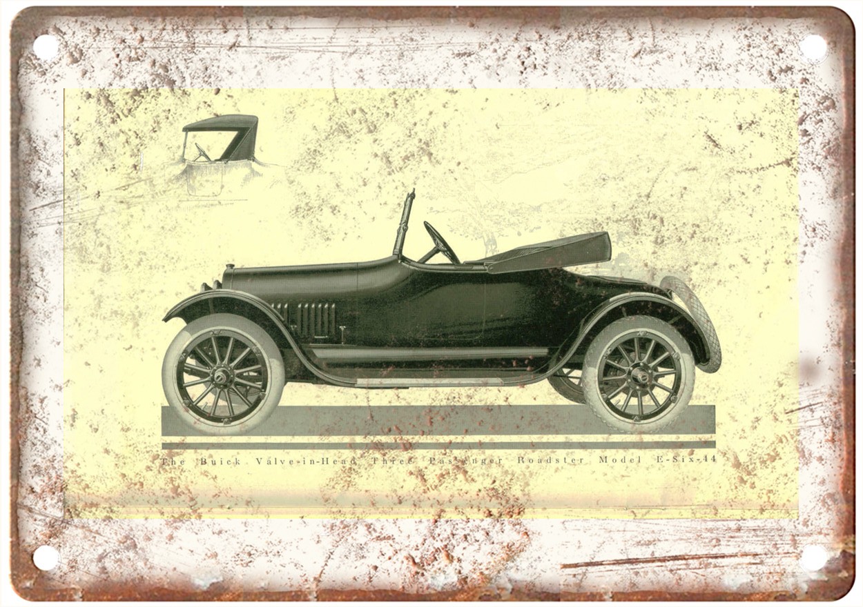 1918 Buick Vintage Auto Ad Retro Look Reproduction Metal Sign AM6724 1918 Buick Vintage Auto Ad Retro Look Reproduction Metal Sign AM6724