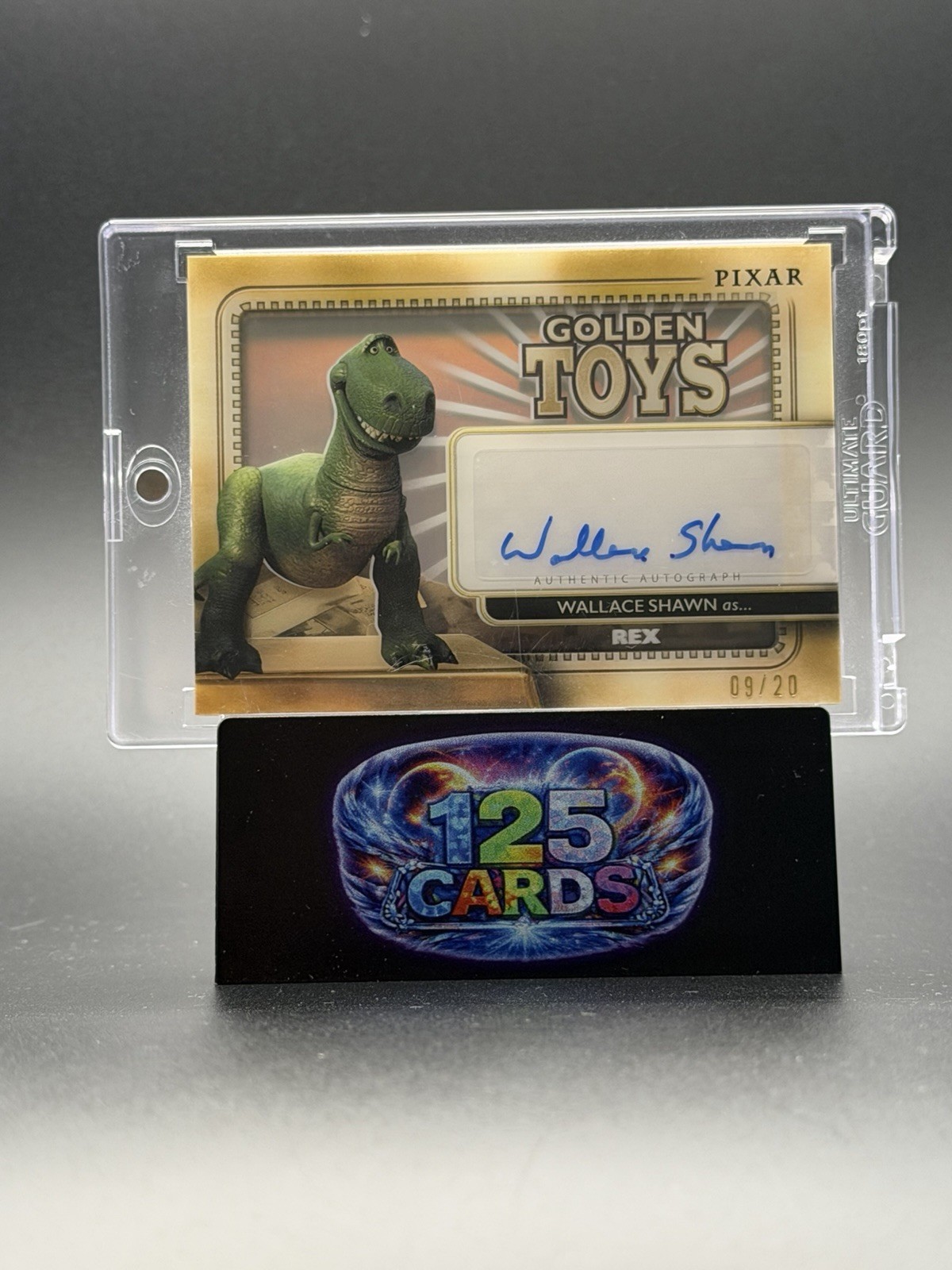 2025 Topps Disney 30 Years of Toy Story Rex Autograph /20 Golden Toys SSP