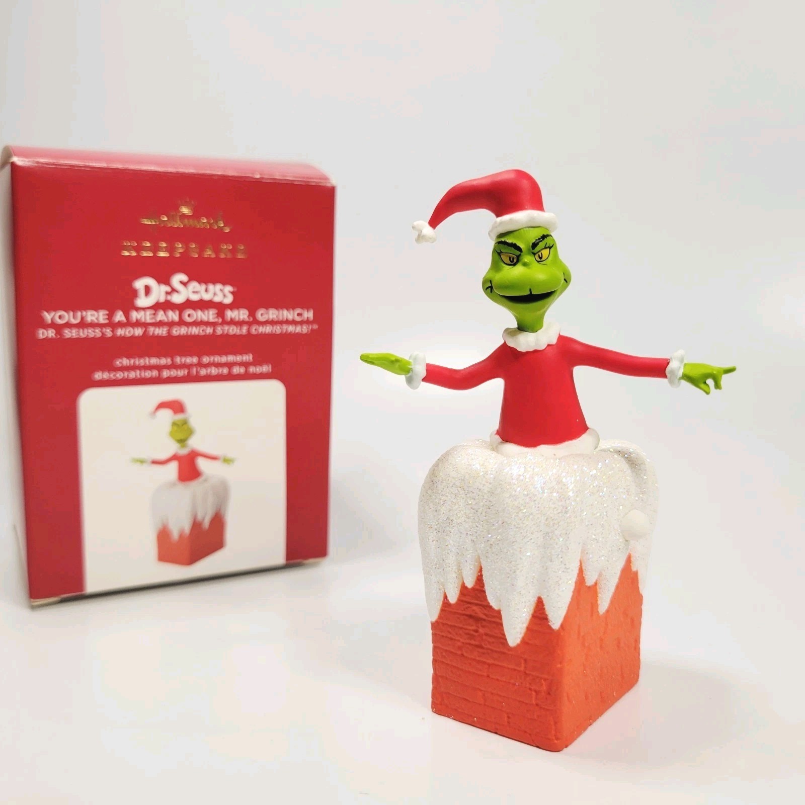 2020 Hallmark Keepsake Ornament Dr Seuss You’re A Mean One Mr Grinch Sound Works
