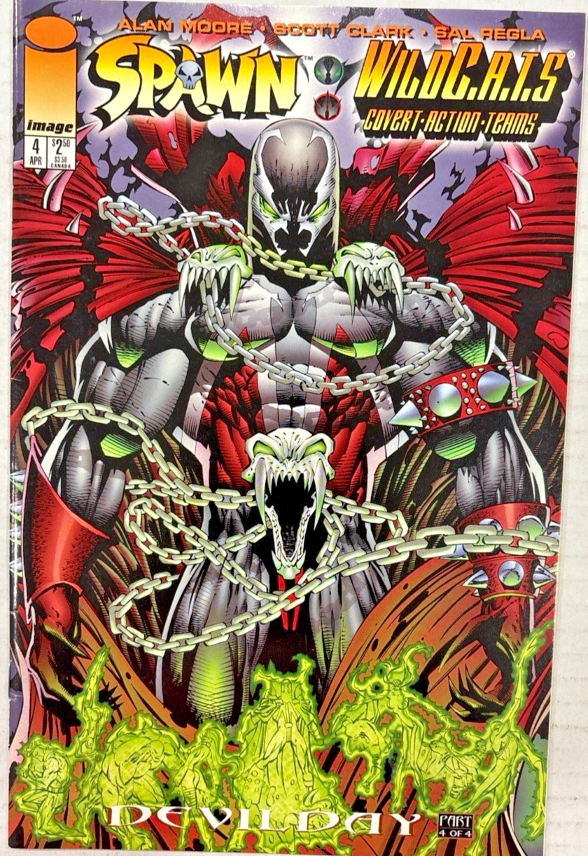 Spawn WildC.A.T.S #4 1996 Alan Moore Image Comic VF Spawn WildC.A.T.S #4 1996 Alan Moore Image Comic VF