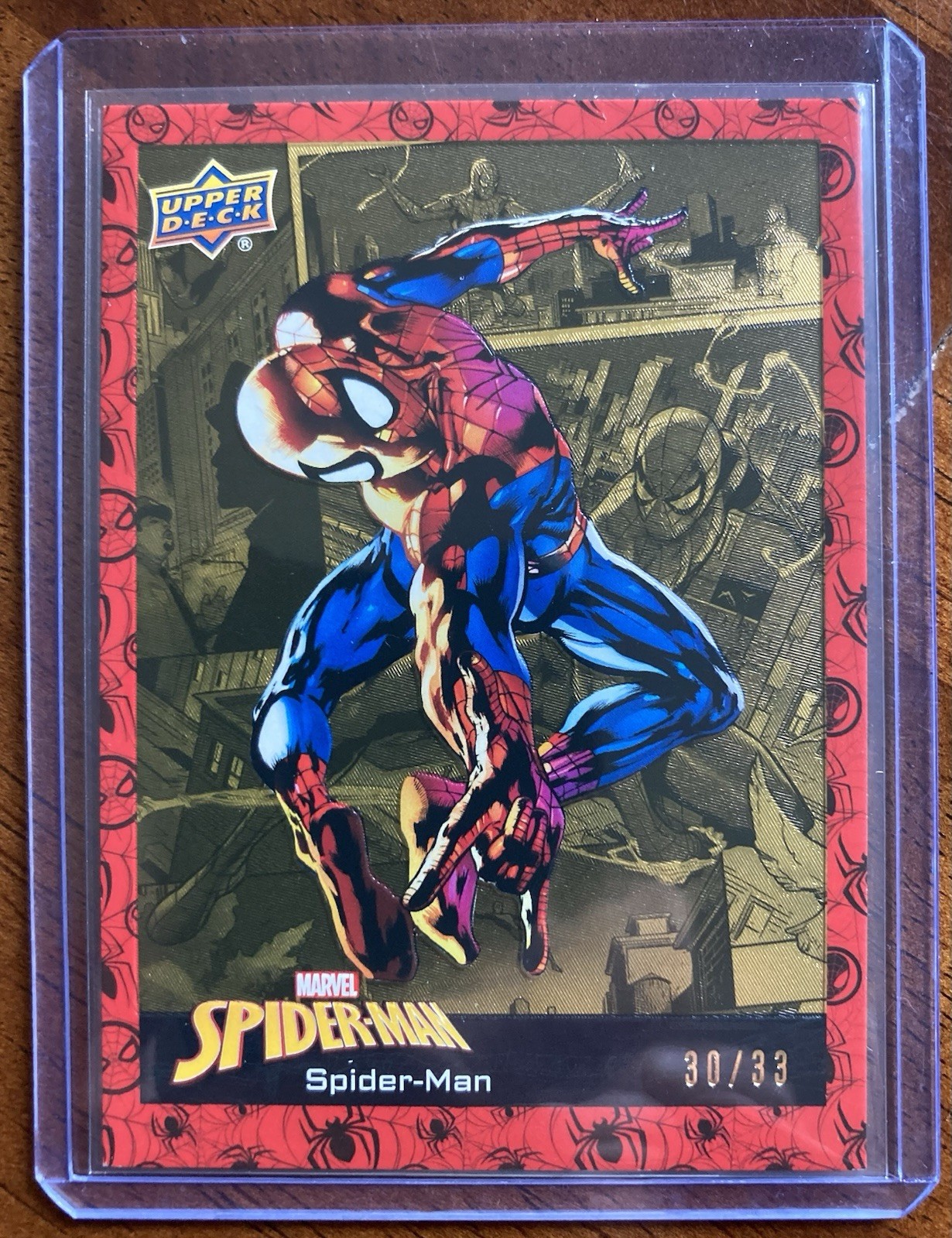 2023 2024 upper deck Spider-Man Gold Foil 30/33 Dave and Adams Exclusive 2023 2024 upper deck Spider-Man Gold Foil 30/33 Dave and Adams Exclusive