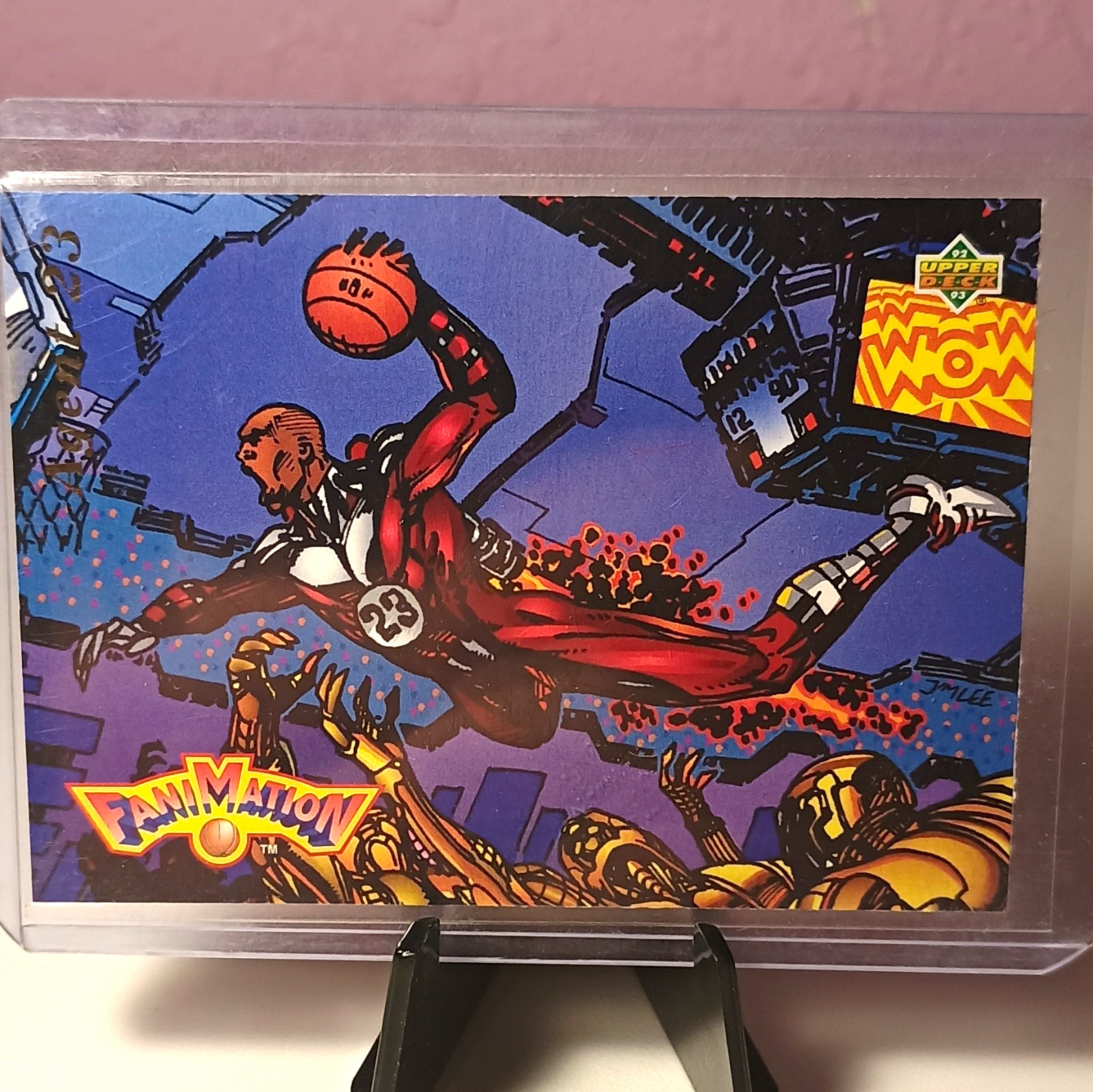 1993 Upper Deck FanMation Agent 23 Michael Jordan Hologram Card #506 Jim Lee