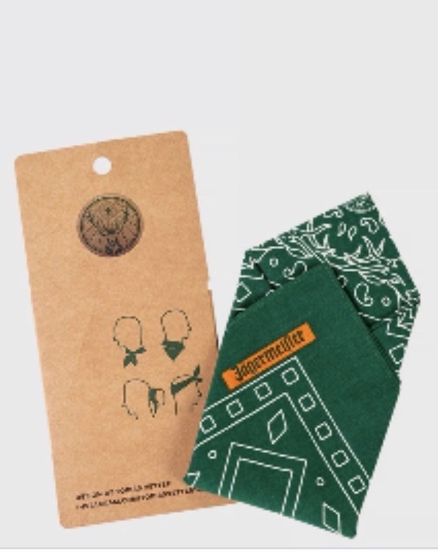 JAGERMEISTER BANDANA HANDKERCHIEF/SCARF - Wolfenbuttel Germany 