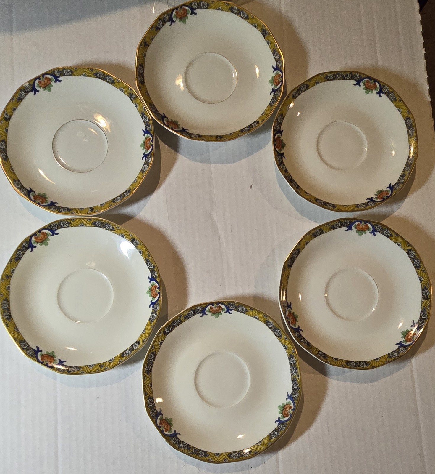 Antique Théodore Haviland Saucers limoges Porcelain Mogul Floral decor plate Antique Théodore Haviland Saucers limoges Porcelain Mogul Floral decor plate